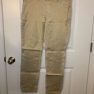New York & Company Gold Skinny Pants